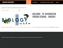 Tablet Screenshot of biology4friends.org